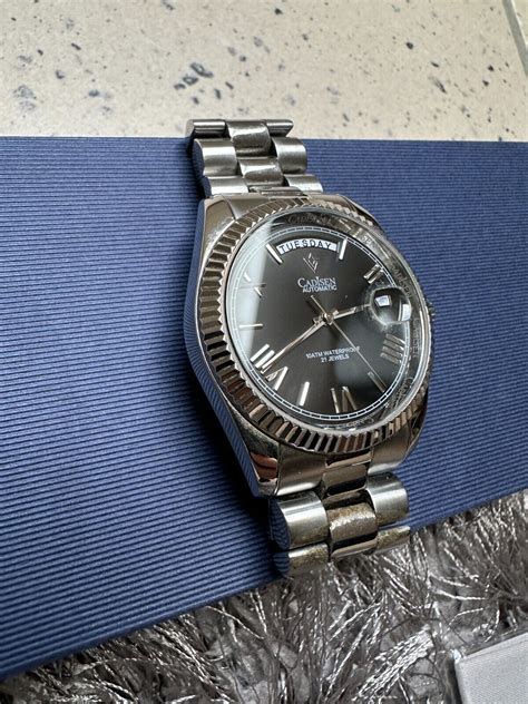 rolex day date silber schwarz alternativen